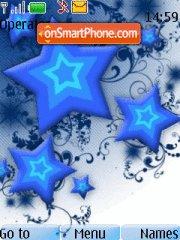 Скриншот темы Blue Stars Abstract