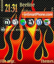 Flame 01 tema screenshot