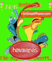 Havaianas es el tema de pantalla