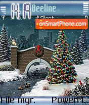 Night Before Christmas tema screenshot