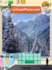 SWF Winter snow es el tema de pantalla