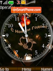 Скриншот темы SWF new year clock