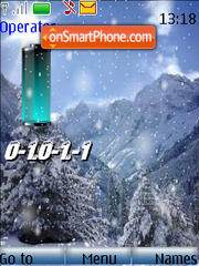 SWF winter clock es el tema de pantalla