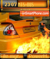 Скриншот темы Fire Evo