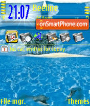 Ocean Animated tema screenshot