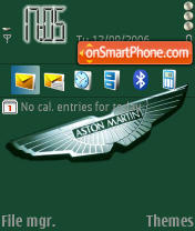 Aston Martin tema screenshot