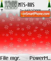 Xmas Red tema screenshot