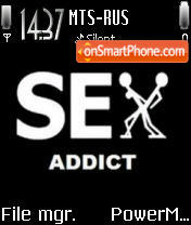 Sex Addict tema screenshot