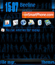 Black And Blue v4 Collection tema screenshot