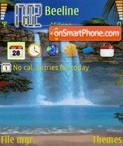 Animted Waterfall tema screenshot