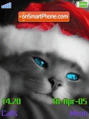 Santa Cat theme screenshot