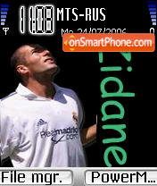 Capture d'écran Zinedine Zidane thème