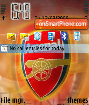 Arsenal tema screenshot