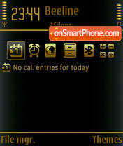 Goldenblack theme screenshot