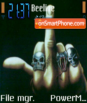 Fu-ck Finger es el tema de pantalla