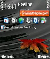 Leaf tema screenshot