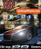 Nfs Carbon Audi 8 es el tema de pantalla