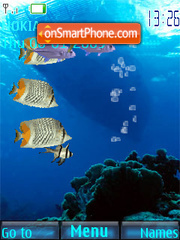 Capture d'écran SWF mobile ocean thème