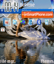 Angel and Sky theme screenshot