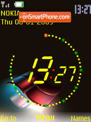 Capture d'écran SWF Windows Clock thème