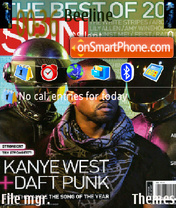 Daft Punk theme screenshot
