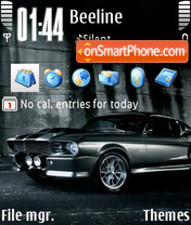 Ford Mustang gt 500 theme screenshot