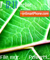 Leaves tema screenshot