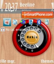 Phone Nokia es el tema de pantalla