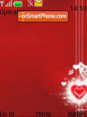 Red Heart tema screenshot