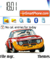 Capture d'écran Alfa Romeo Gta thème