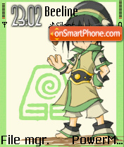 Toph Earth Bender tema screenshot