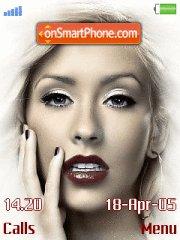 Christina Aguilera theme screenshot