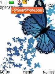 Capture d'écran Blue Butterfly thème