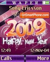 Happy New Year es el tema de pantalla