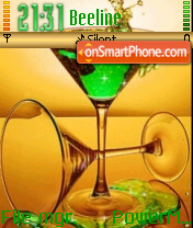 Capture d'écran Green Glass thème