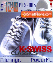 Скриншот темы K-Swiss Classic