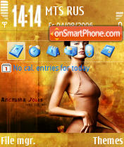 Angelina Jolie Wa77ior tema screenshot