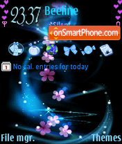 Violetflower tema screenshot