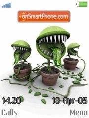 Скриншот темы Crazy plants