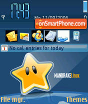 Mandrake Linux theme screenshot