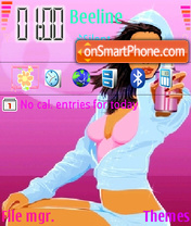 Capture d'écran Graffiti Girl thème