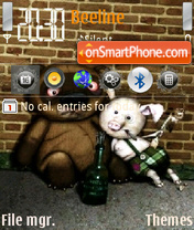 Pooh and piglet tema screenshot