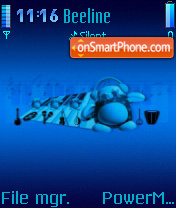 Soft Blue tema screenshot