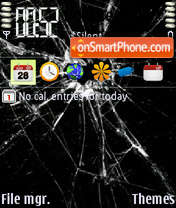 Broken Screen tema screenshot