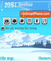 Snow Mountainje tema screenshot