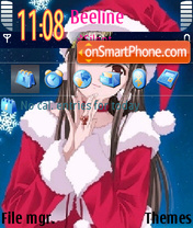 Capture d'écran Anime Winter thème