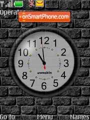 Swf Wall Clock es el tema de pantalla