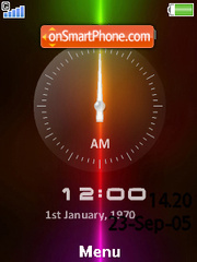 Xperia Clock es el tema de pantalla