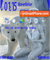 Ice Women theme screenshot