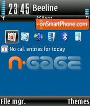 Capture d'écran N Gage v2.2 thème